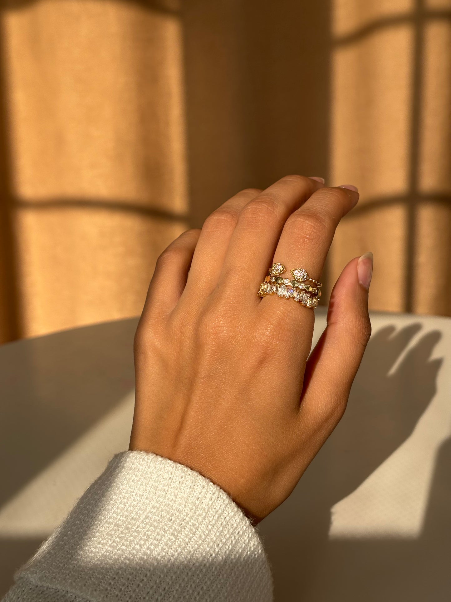 Baguette Layered Ring