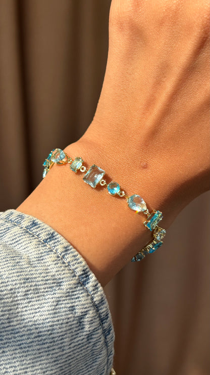 Blue diamonds bracelet