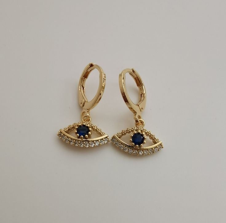 Evil Eye Hoop Earrings