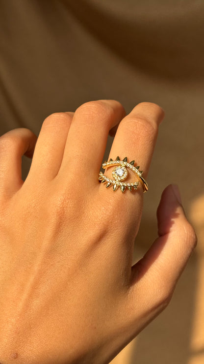 Gaze gold Ring