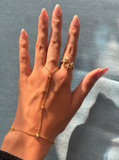 Pearl Stars Ring