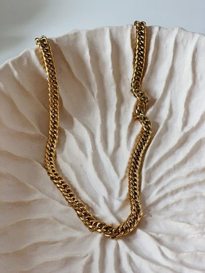 Cubic Chain Necklace Gold