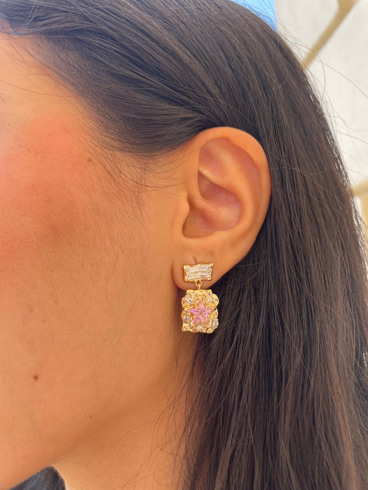 Pink Aura Earrings