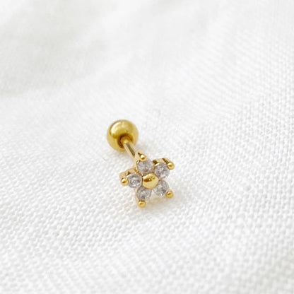 Tiny Daisy Crystal piercing