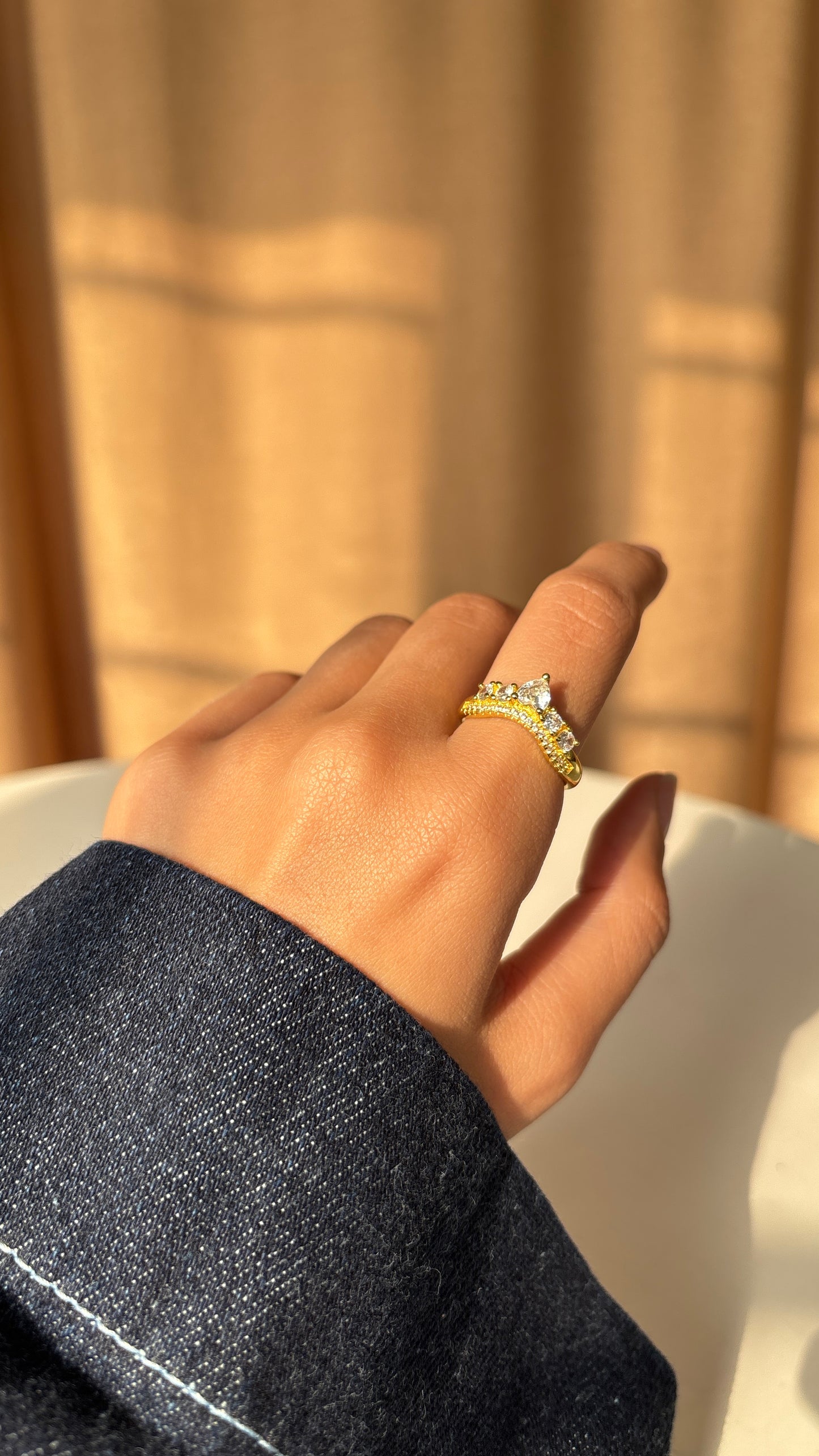Crown Gold Ring
