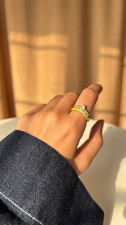 Crown Gold Ring