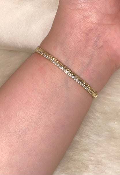 Tennis Gold Bangle