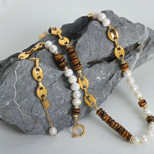 Natural Brown Tiger Eye Stone bracelet