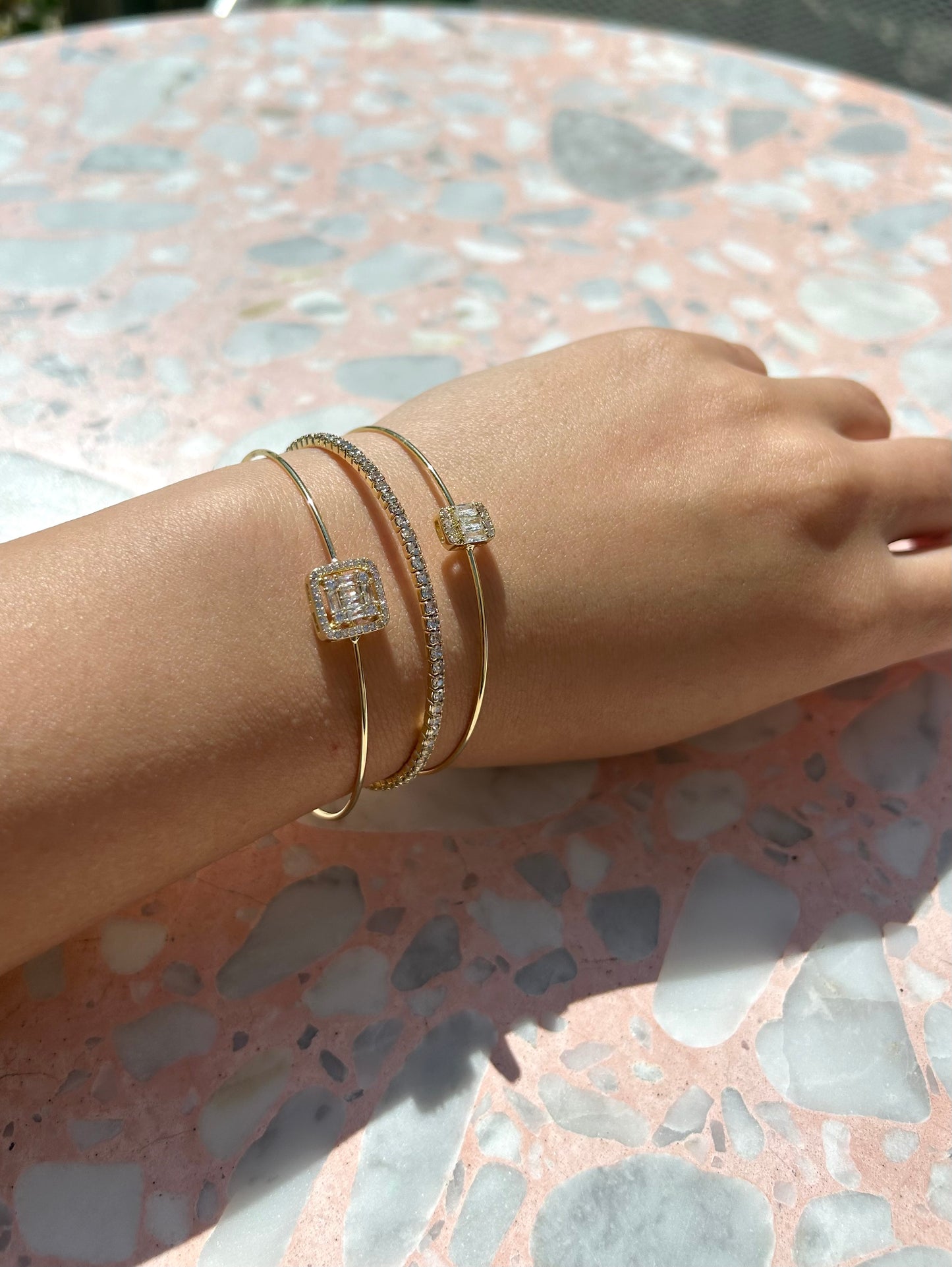 Baguette Bangles SET