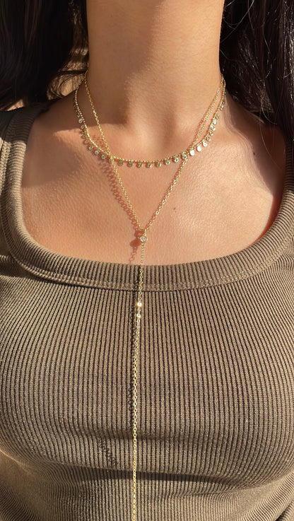 Mini Coins Drop Necklace