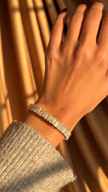 Baguette Gold Bangle