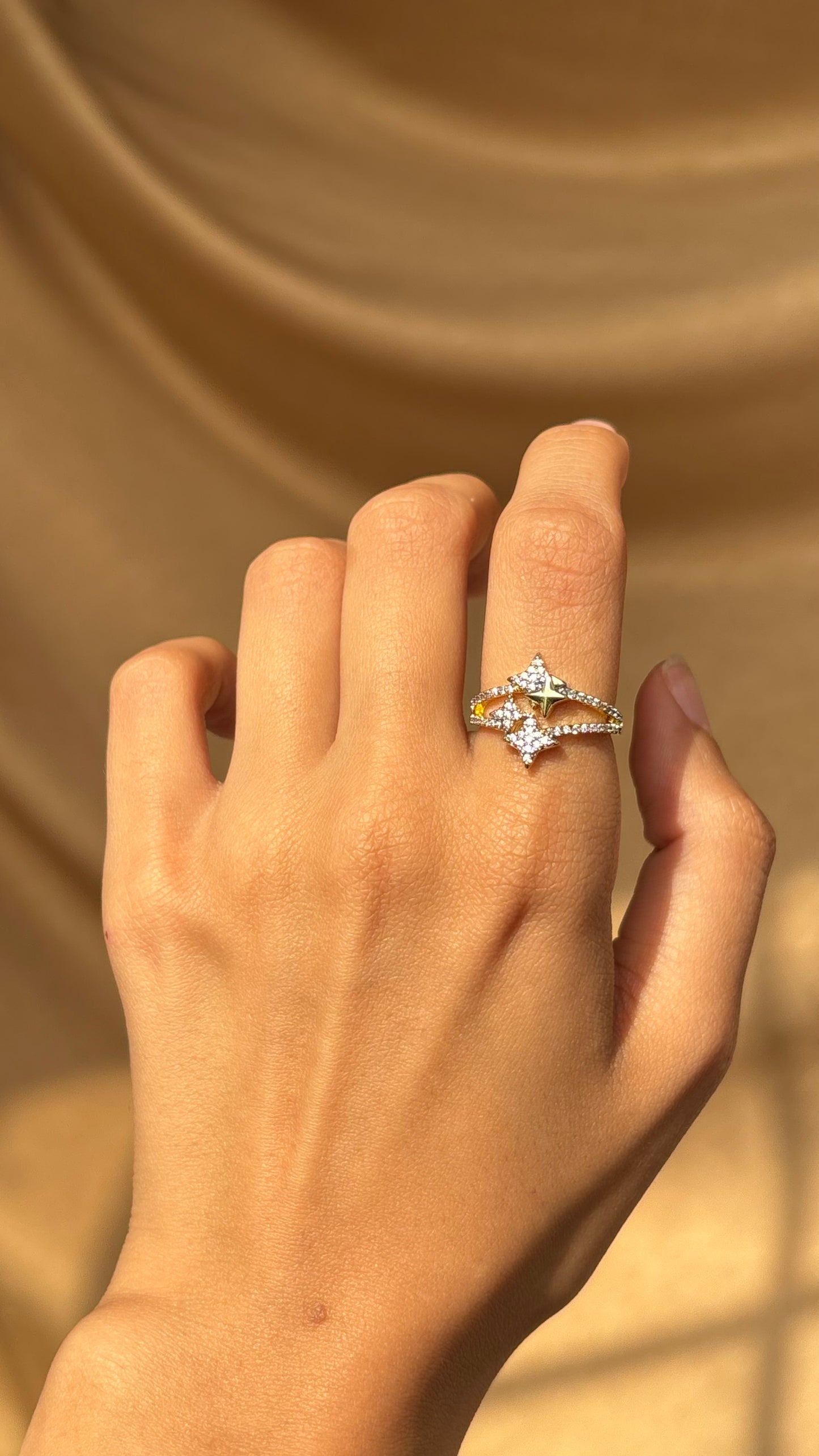 Stars Gold Ring