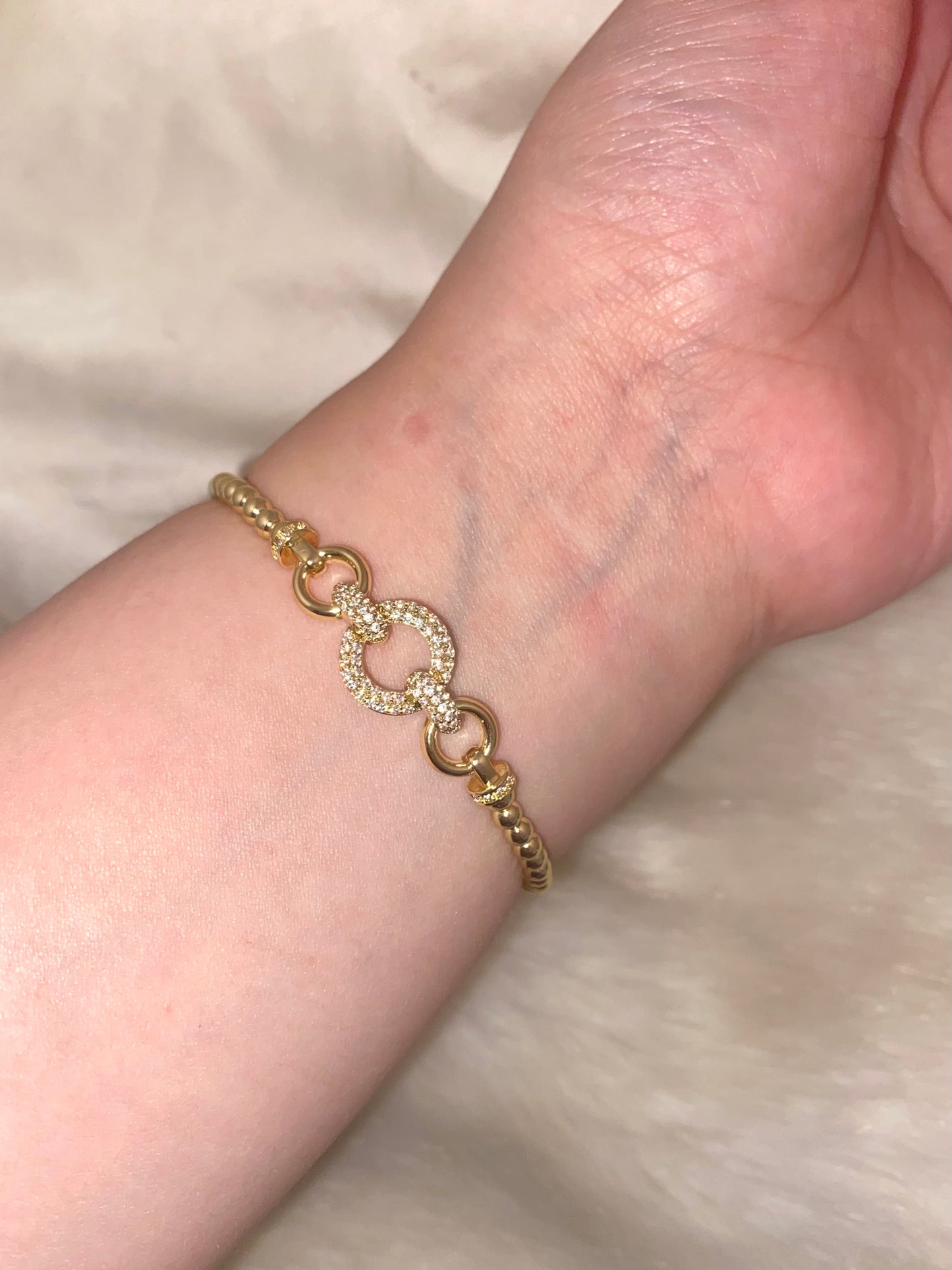 Round Gold Bangle