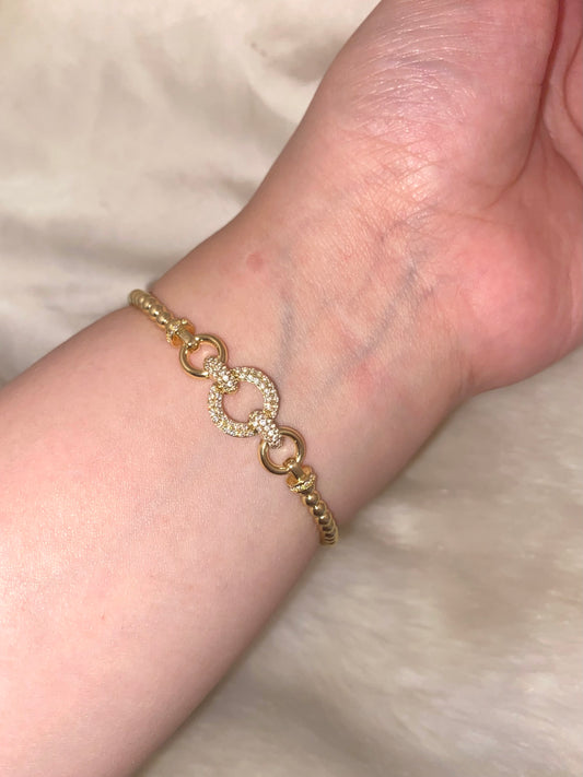 Round Gold Bangle