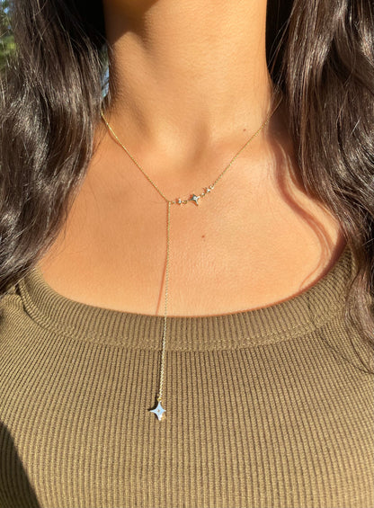 Mini Starburst Drop Necklace