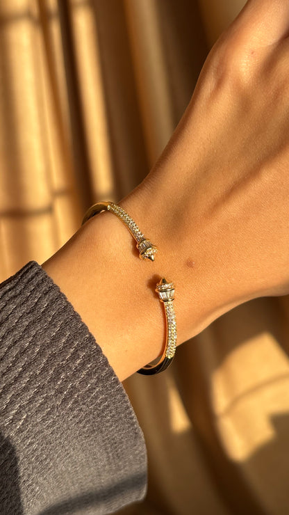 Crown Stud Bangle