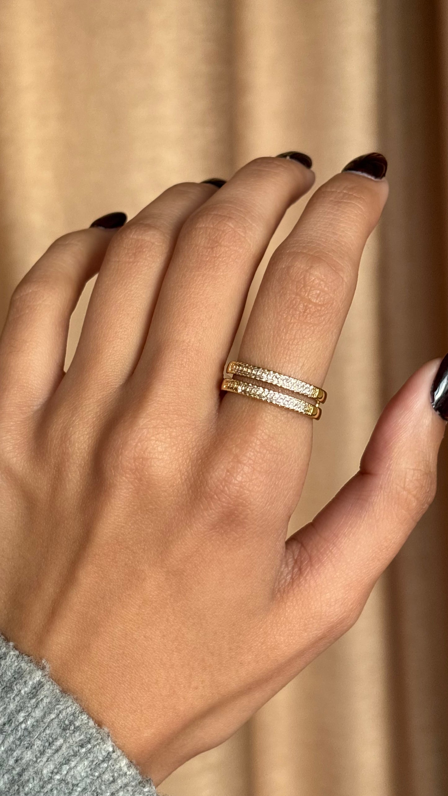 Duo Tennis Gold Ring