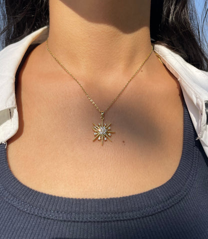 Snowflake Diamond Necklace