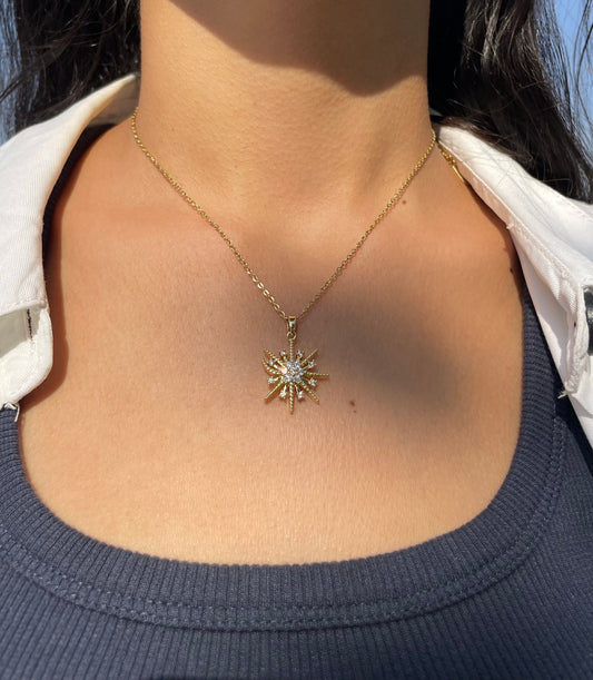 Snowflake Diamond Necklace