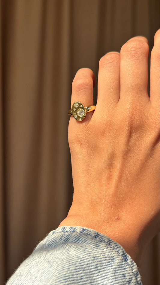 Golden Halo Pinky Ring