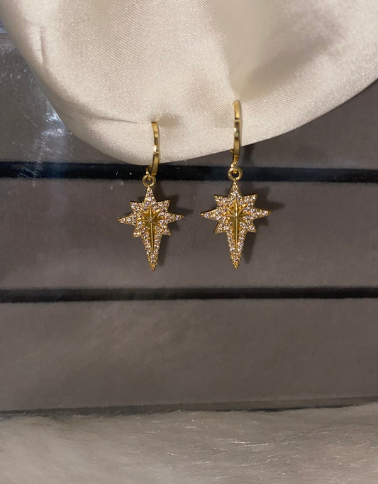 Starburst Gold Earrings