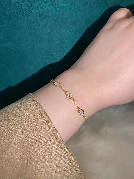 Diamond Hamsa Bracelet