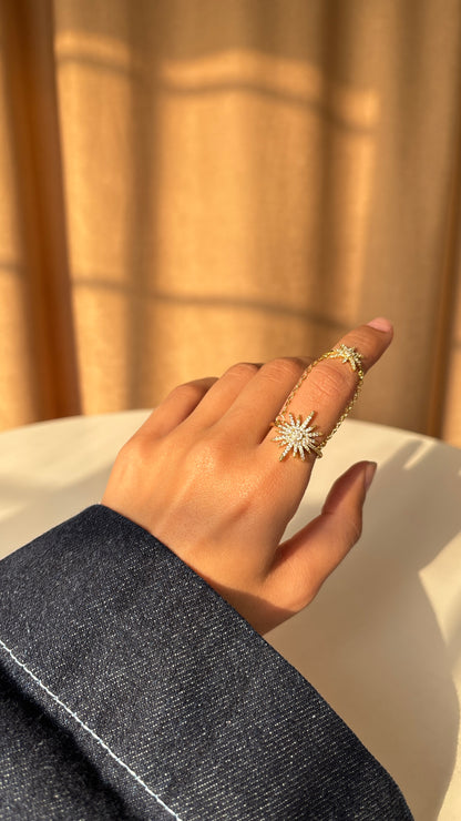 Sunburst Linked Ring