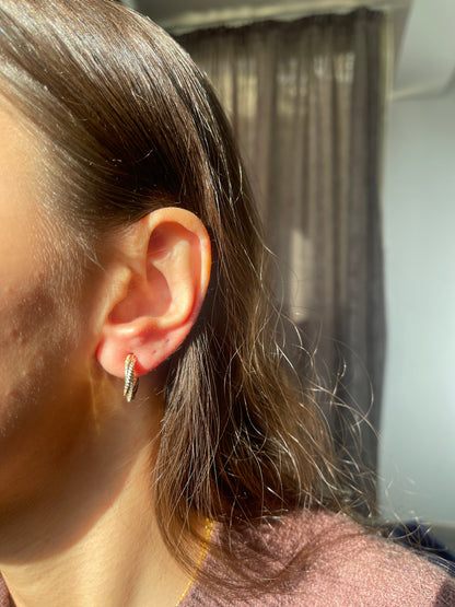 Twisted Hoop Earrings
