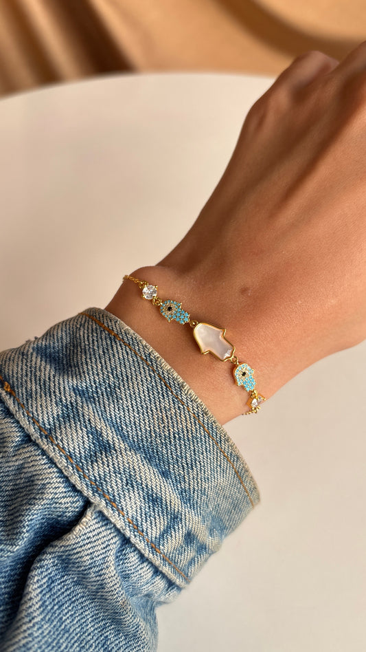 Hamsa Diamond Bracelet
