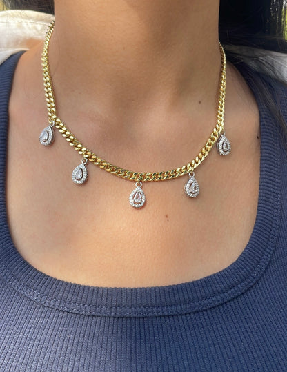 Pear Chain Pendant Necklace