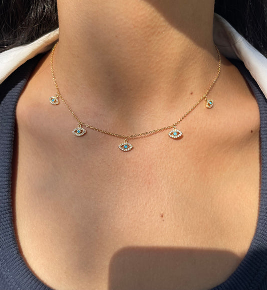 Blue Evil Eye Necklace