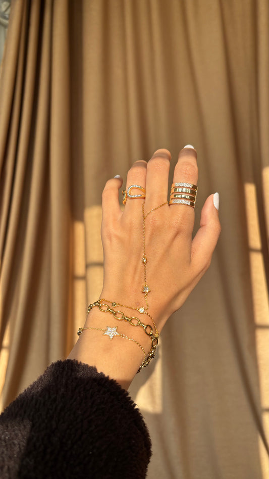 Starlit Hand Chain
