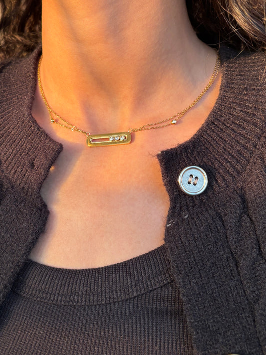 Diamond Baby Move Necklace