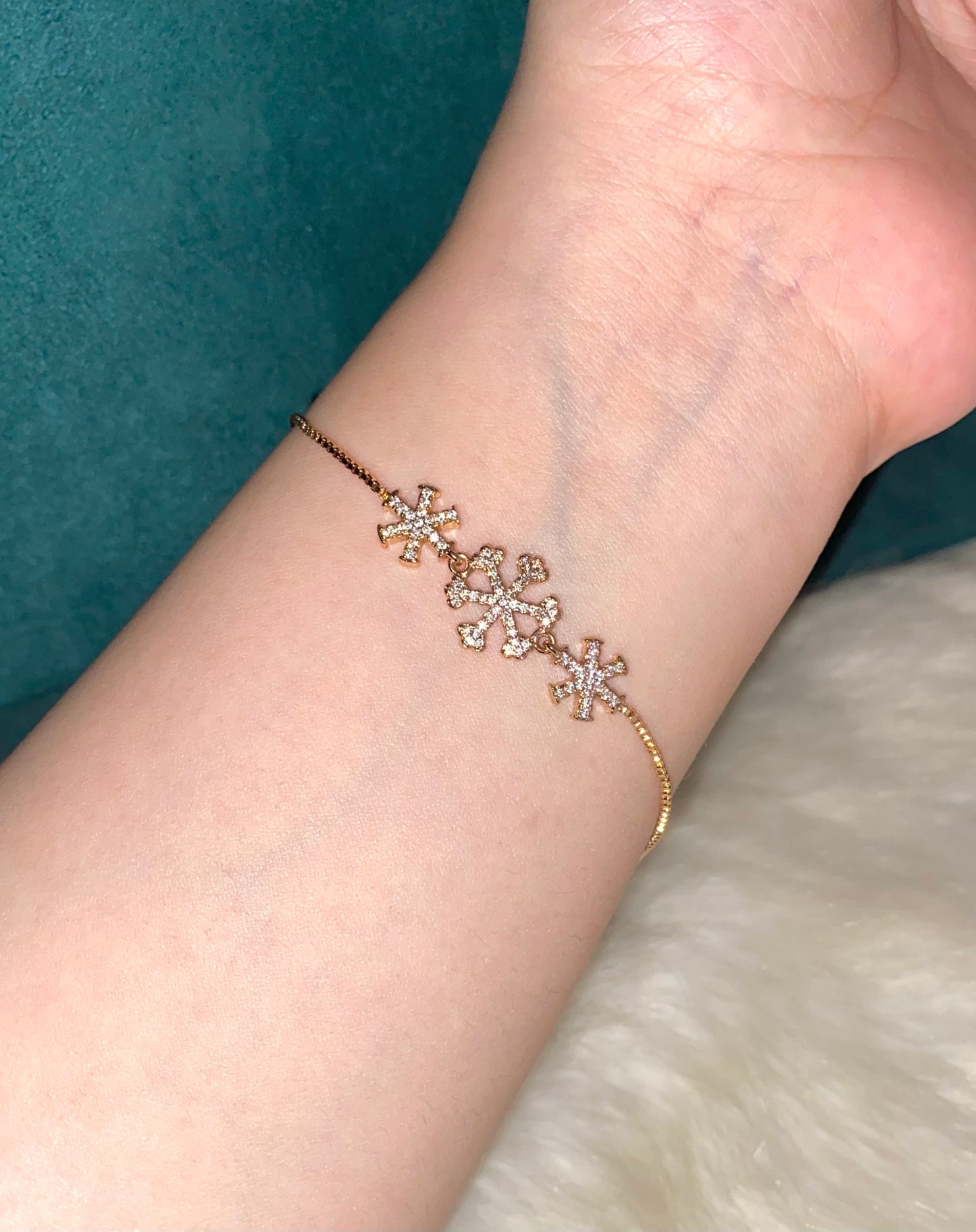 Snowflake Adjustable Bracelet