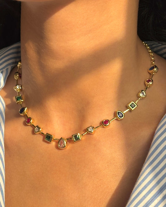 Aphrodite Colored Gems Necklace