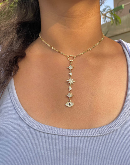 Evil Eye Drop Necklace