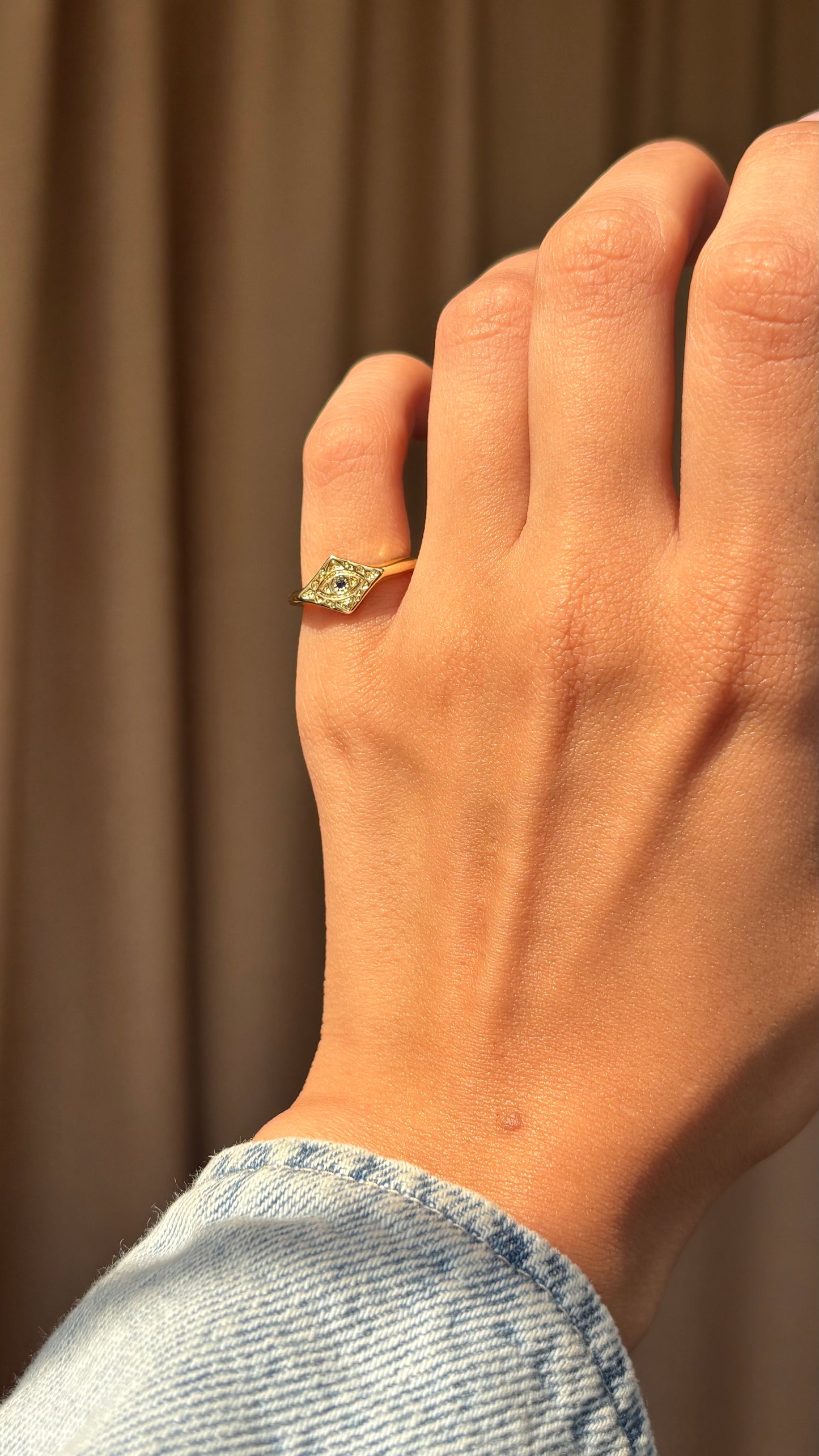 Evil eye Pinky Ring