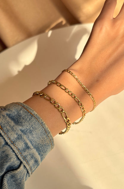 Figaro Thick Chain Bracelet