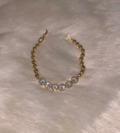 Half Round Diamond Bracelet