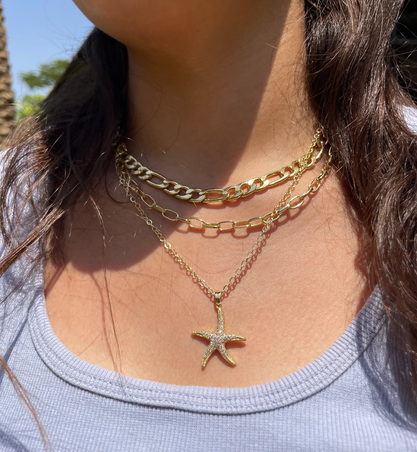 Starfish Layered Necklace