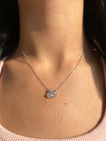 Silver Swan Necklace