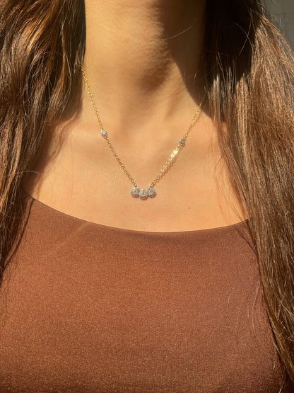 Diamond Pear Necklace