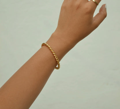 Twisted Open Bangle