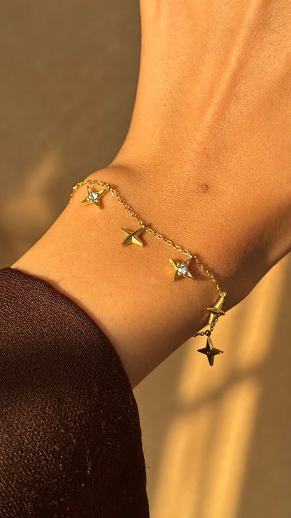 Mini starburst bracelet