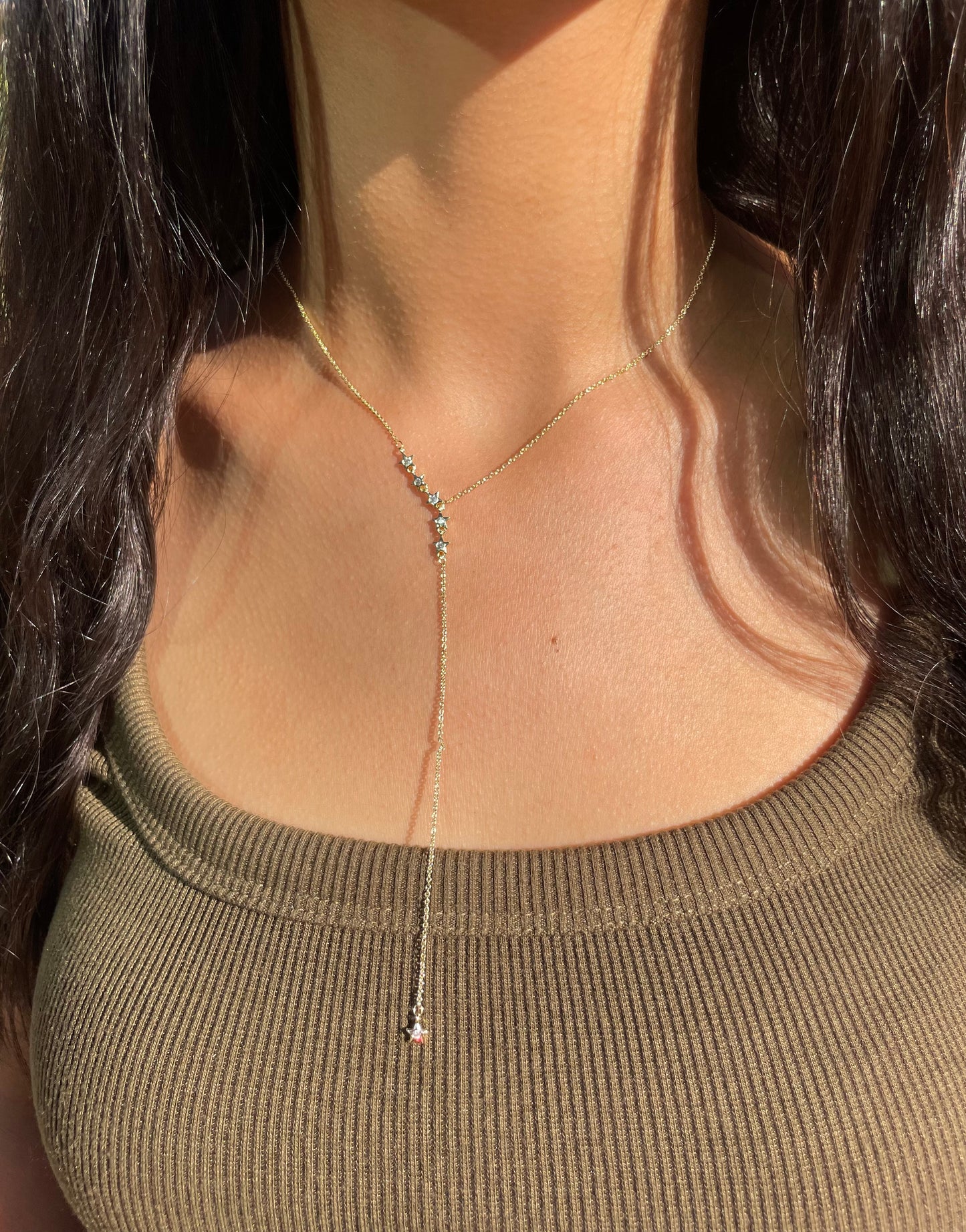 Mini Stars Drop Necklace