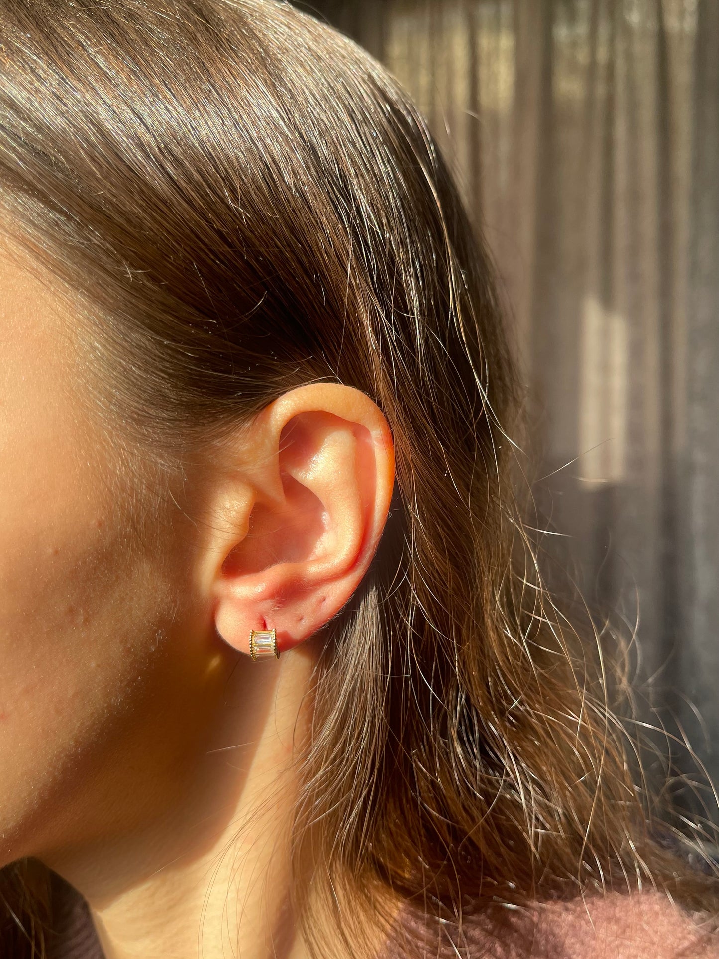 Mini baguette Earrings