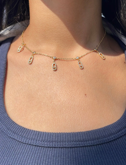 Move Choker gold Necklace
