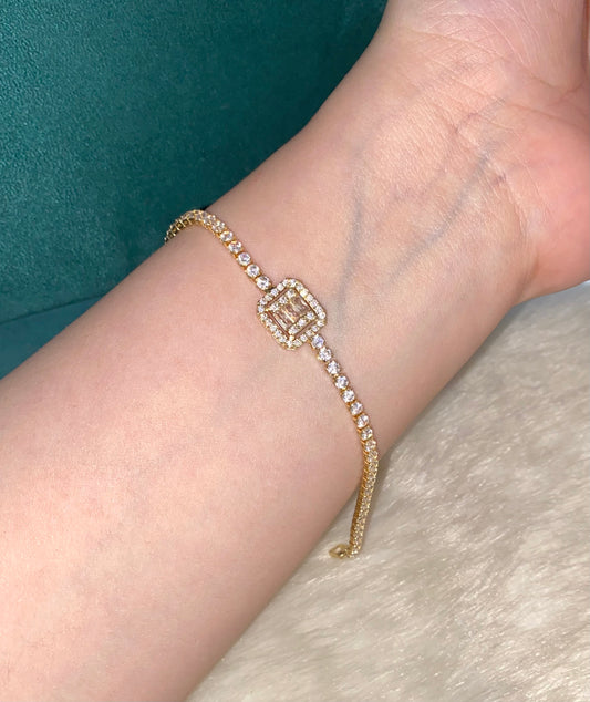 Baguette Tennis Bracelet Gold