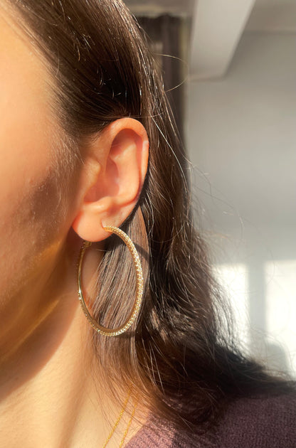 Glow Gold Hoop Earrings