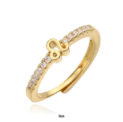 Zodiac Sign Gold Ring